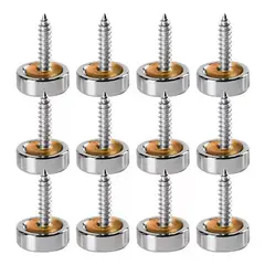 KUANGYE - 12uds Tapa Tornillo Inoxidable Embellecedor 16mm