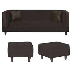 GENERICO - SOFA SANTA MONICA 2PUFF CHOCOLATE