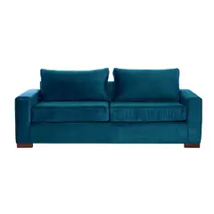 LATAM HOME - Sofá Cama Livorno 2 Plazas Azul Petróleo
