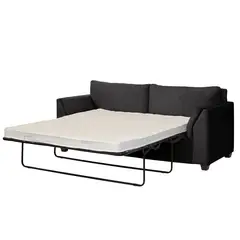 LATAM HOME - Sofá Cama Milan 3C Tela Felpa Negro Con Asiento de Resortes Pocket