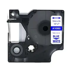 GENERICO - Cinta D1 alternativa dymo 12mm Para ropa - Comercial Belsan - Azul…