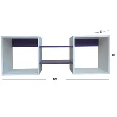 MUEBLES KIDS - Repisa cubo morado