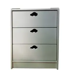 MUEBLES KIDS - Cajonera de 3 cajones blanca auto