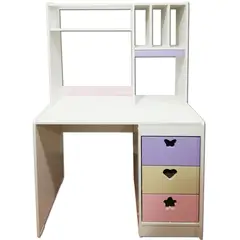 MUEBLES KIDS - Escritorio con elevación CREMA LILA ROSADO