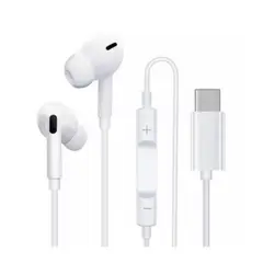 GENERICO - Audifonos tipo C blanco.