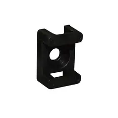 GENERICO - Base Atornillable Tipo Chilectra 23x16mm Negra (100 Und)