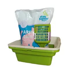 GENERICO - Kit Baño Sanitario Arenero Ó Bandeja Cborde pala 4kg Arena.