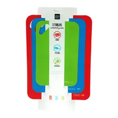 HOMEWELL - Tabla para Cortar Rebanar Picar 3u