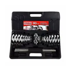 SDFIT - Mancuernas Cromadas York Maletín Set 30 KG…