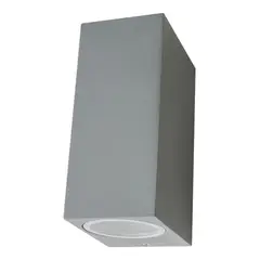 BP - Aplique Hexos Bidireccional Aluminio Gris Ip44