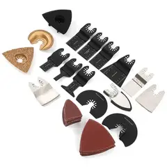 GENERICO - 25PCS SET HOJA DE SIERRA OSCILANTE KIT DE HERRAMIENTAS