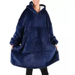 EVERSO - Manta Polar Bata Frazada Polerones Felpa Con Capucha Chiporro Hombre