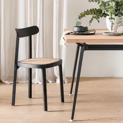 AMOBLE - Silla Comedor Martino negro Amoblé