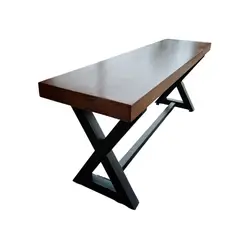 GENERICO - Banca Madera Hierro Modelo Napoles 120x30 cm