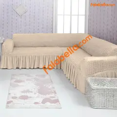 GENERICO - Fundas de sillones original Turco Tipo L o en L esquinero Beige claro