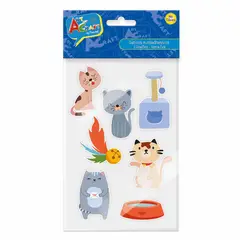 PRONOBEL - Figura Gatitos Goma Eva 14 Piezas 2 Surtido