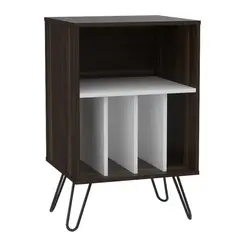 FMFURNITURE - Mueble Funcional Con Entrepaños Fm-001O - Café Oscuro