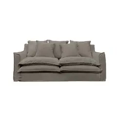 SOFAS HOME - SOFA PUANGUE CHENILLE GRIS PIEDRA 3C