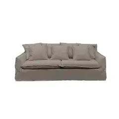 SOFAS HOME - SOFA PALENA CHENILLE GRIS PIEDRA 3C