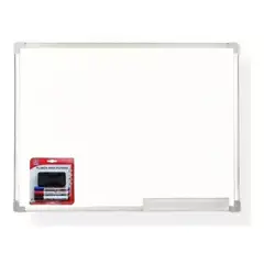 GENERICO - Pizarra Acrílica Blanca 90x120+ Set 3 Plumones Y Borrador