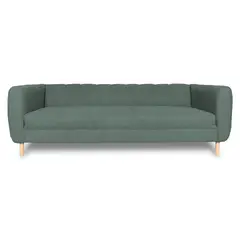 SOFAS HOME - SOFA LYNETTE FELPA VERDE 2 CUERPOS