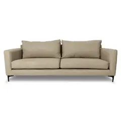 SOFAS HOME - SOFA ALANNA FELPA BEIGE 3 CUERPOS
