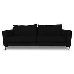 SOFAS HOME - SOFA ALANNA FELPA VERDE 3 CUERPOS
