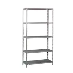 LUMAX - Exhibidor Repisa Metalica Armable Mecano 100x45x200cm 250Kg