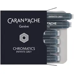 CARAN D'ACHE - Cartucho de Tinta Caran d Ache Infinite Grey 6 Unidades
