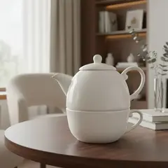 BRIC - Tetera y Taza de Porcelana