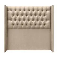 MOBEL DESIGN - Respaldo Capitone con Alas King Tela Beige