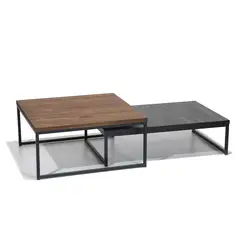 MEDULAR - Mesa de centro duo wood black