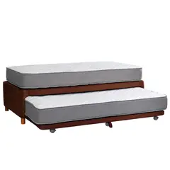 LATAM HOME - CAMA NIDO ZEN BEST TELA CHOCOLATE 1 1/2 PZA
