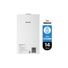SPLENDID - Calefont 14 litros Gas licuado Tiro natural