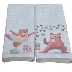 DCOBRE - PAÑO DE LOZA PACK 2 UNIDADES EN COBRE OSO KARATECA