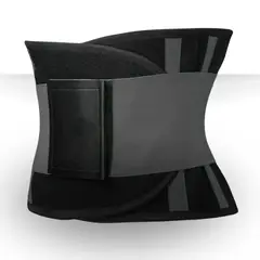 GENERICO - Faja Cintura Fitness Sacrifice Sports Negra