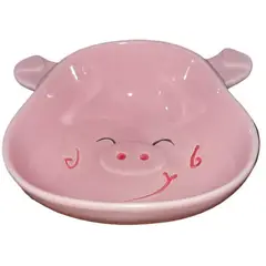 GENERICO - Bowl Plato Hondo Con Forma De Cerdo Para Sopa y Comida
