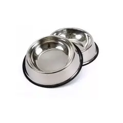 GENERICO - PLATO MASCOTA 18 CM ACERO INOXIDABLE BIGHOUSE MIMBRAL