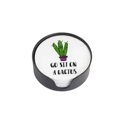 CAP DOR - Set 6 Posavasos Vidrio Cactus