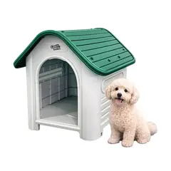 COOL PETS - Casa Para Perro Pequeña Verde 75x59x66 Cms Coolpets
