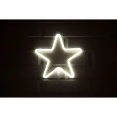 GEN - LETRERO ESTILO NEON ESTRELLA BLANCOUSB275X268CM