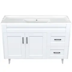 DOMSA - Kit Mueble Vanitorio Deluxe 120SK Blanco F 120x47x80cm…