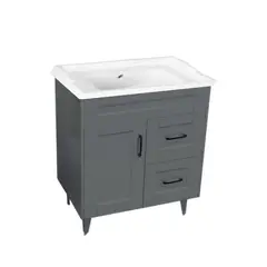 DOMSA - Kit Mueble Vanitorio Deluxe 70SK Gris F 70x47x80cm…