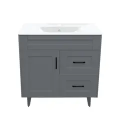 DOMSA - Kit Mueble Vanitorio Deluxe 80SK Gris P 80x47x80cm