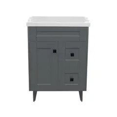 DOMSA - Kit Mueble Vanitorio Deluxe N60SK Gris F 60x47x80cm…