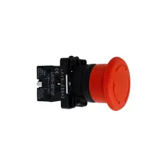 GENERICO - Pulsador de Emergencia Rojo con Retención Cabezal 40mm