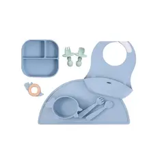 OEM - Set De Alimentación Para Bebe Platos Silicona Libre Bpa 9pcs