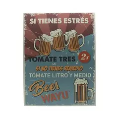 KEEP - CUADRO DECO BEER 40*30CM WAYU