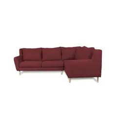 SOFAS HOME - SECCIONAL LENORA FELPA ROJO