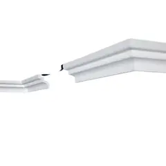 MALCREADO34401 - Cornisa 33x32mm Blanco Tira 2mt Caja 110 Und